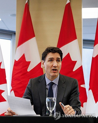 쥐스탱 트뤼도 캐나다 총리. [로이터=연합뉴스]